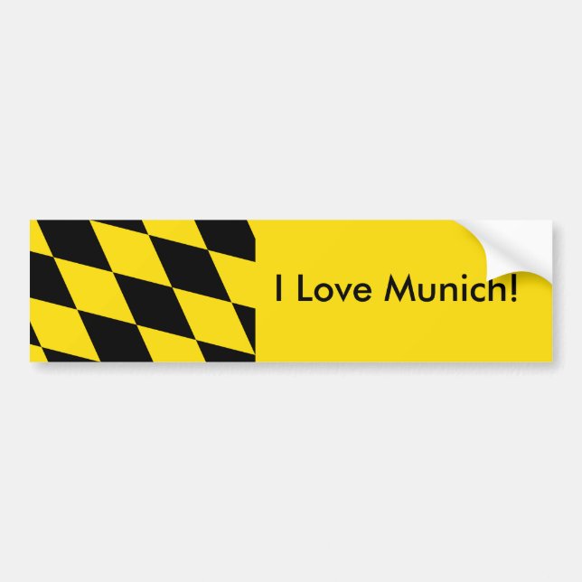 Sticker Drapeau de Munich, Allemagne (Devant)