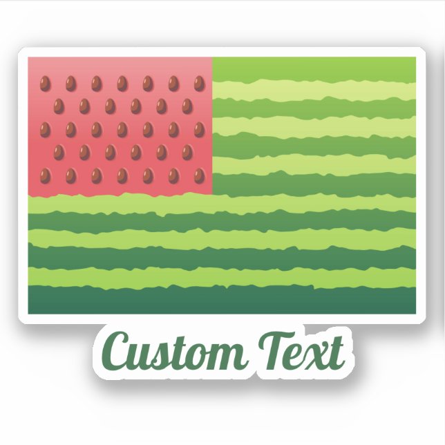 Sticker Drapeau de pastèque (Devant)