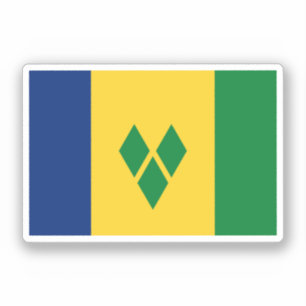 Sticker Drapeau de Saint-Vincent-et-les Grenadines