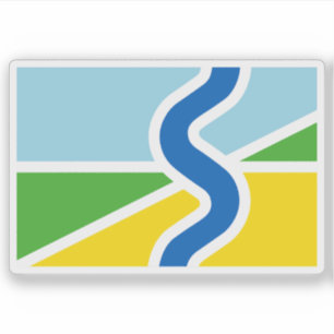 Sticker Drapeau de Salland, la Pays-Bas