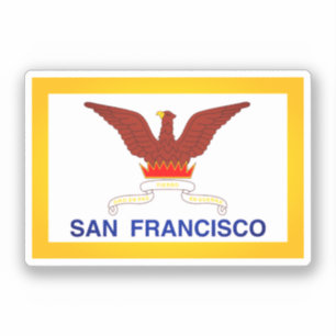 Sticker Drapeau de San Francisco, Californie