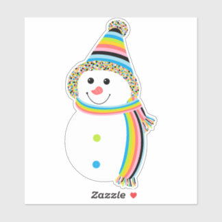 Sticker Drapeau de Snowman Queer Pride