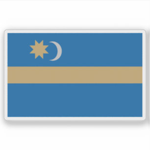 Sticker Drapeau de Szekely Land - Szeklerland (Roumanie)