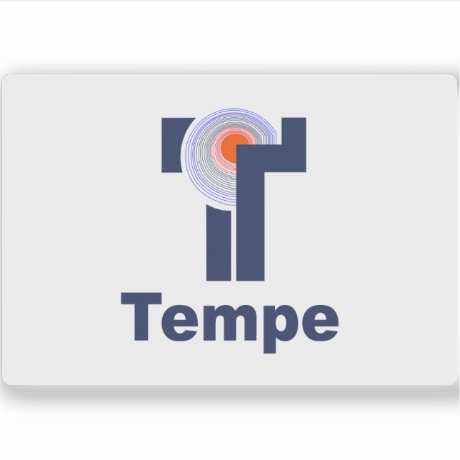 Sticker Drapeau de Tempe, Arizona (Devant)