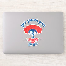 Drapeau de Tennessee Roots Arbre Vinyl Decal