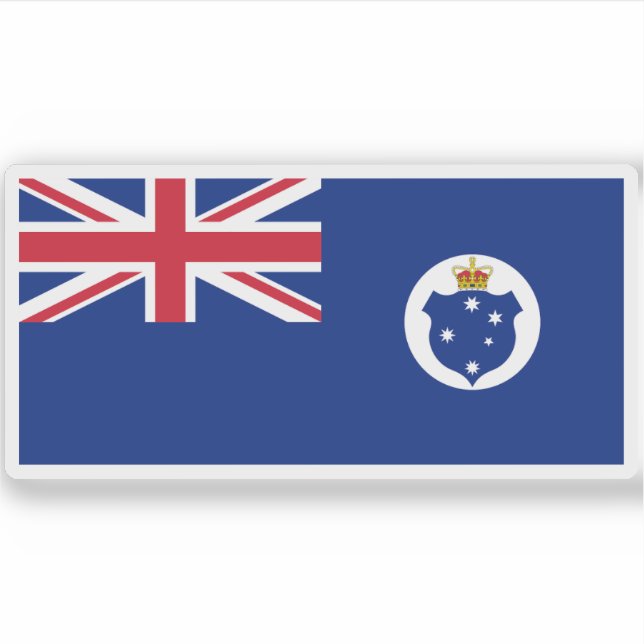 Sticker Drapeau de Victoria (1877), Australie (Devant)