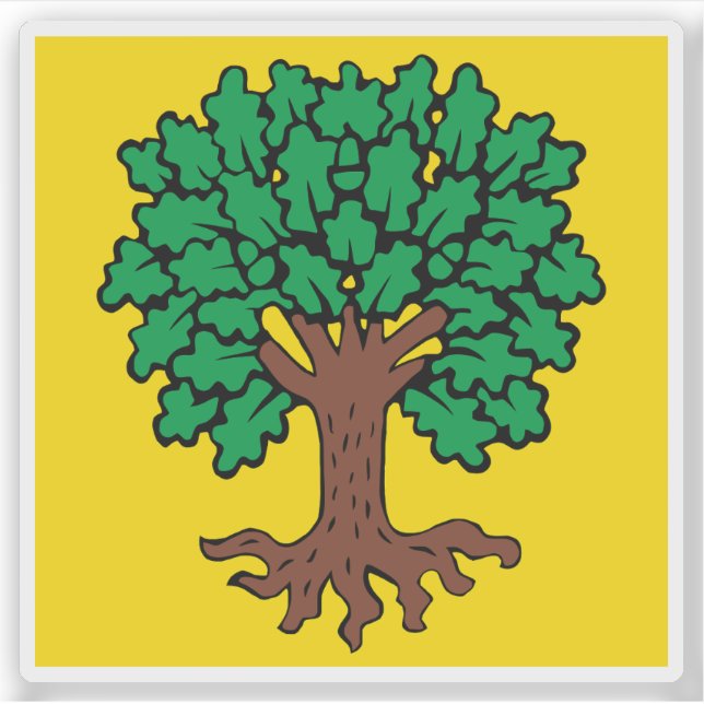 Sticker Drapeau d'Échallens, Suisse (Devant)