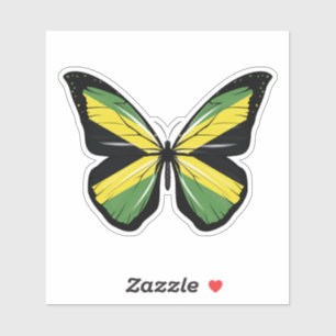 Sticker Drapeau déchiré de Jamaïque