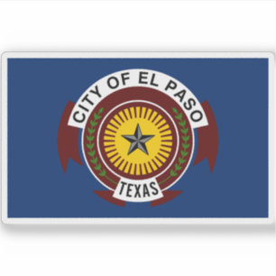 Sticker Drapeau d'El Paso, Texas