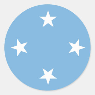 Sticker drapeau des Etats fédérés de Micronésie