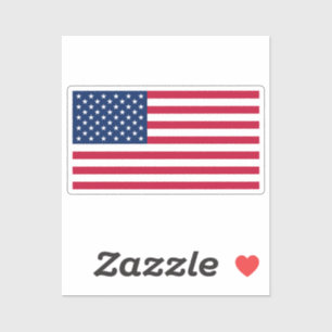 Sticker Drapeau des États-Unis découpé sur mesure