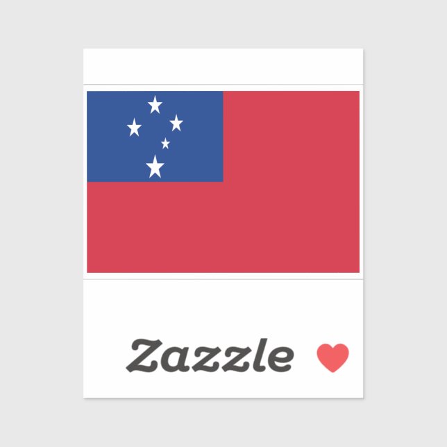 Sticker Drapeau des Samoa (Feuille)