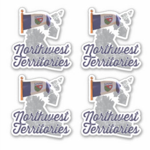 Sticker Drapeau des Territoires du Nord-Ouest canadiens