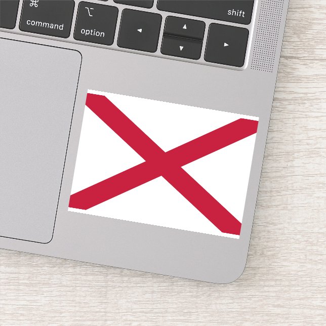 Sticker Drapeau d'État de l'Alabama (Détail)
