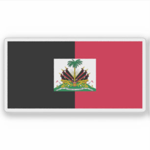 Sticker Drapeau d'Haïti utilisé par les Duvaliers (1964-19