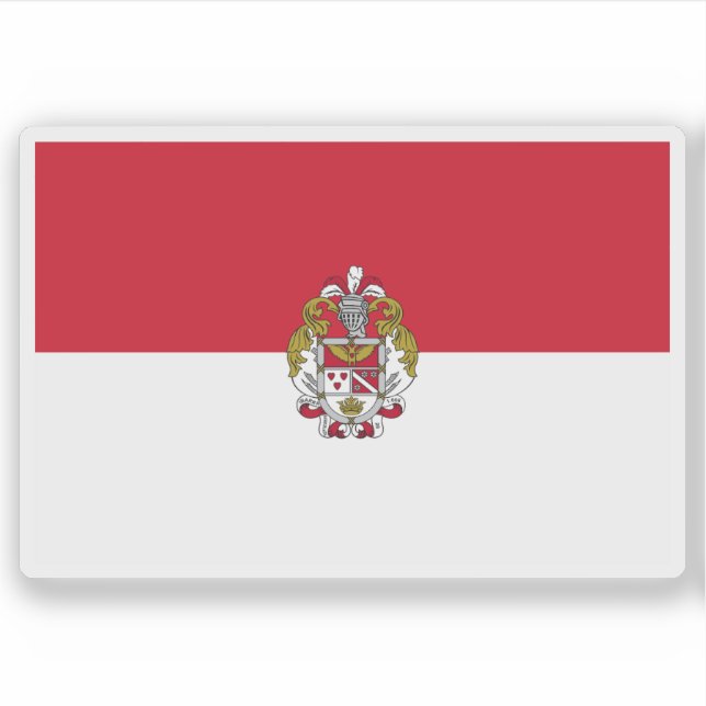 Sticker Drapeau d'Ibarra, Equateur (Devant)