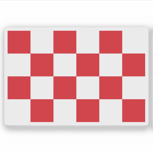 Sticker Drapeau du Brabant du Nord, Pays-Bas (Devant)