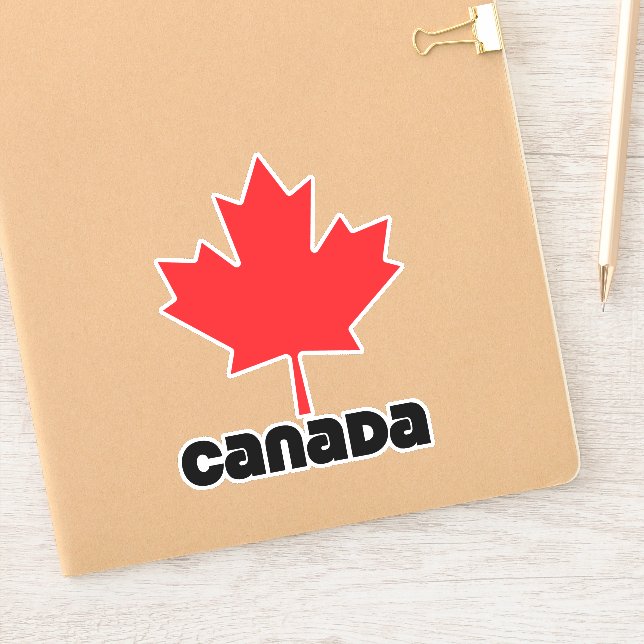 Sticker Drapeau du Canada (Carnet)