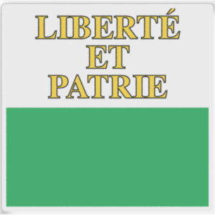 Sticker Drapeau du canton de Vaud, Suisse