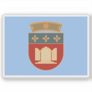 Sticker Drapeau du comté de Tirana, Albanie