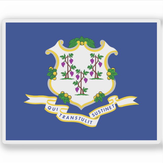 Sticker Drapeau du Connecticut (Devant)