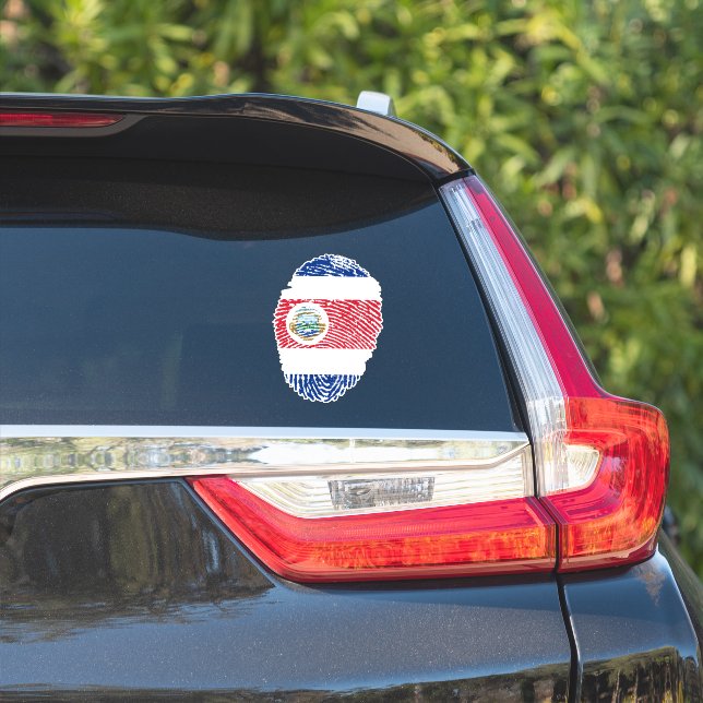 Sticker Drapeau du Costa Rica (Côté voiture)
