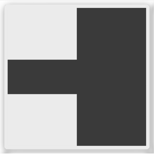 Sticker Drapeau du district d'Aarwangen, Suisse (Devant)