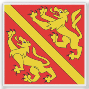 Sticker Drapeau du district de Fraubrunnen, Suisse