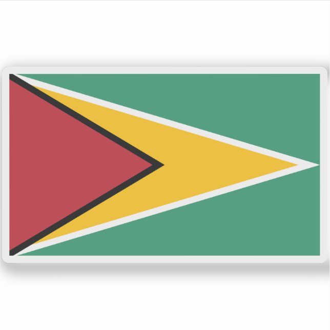 Sticker Drapeau du Guyana (Devant)