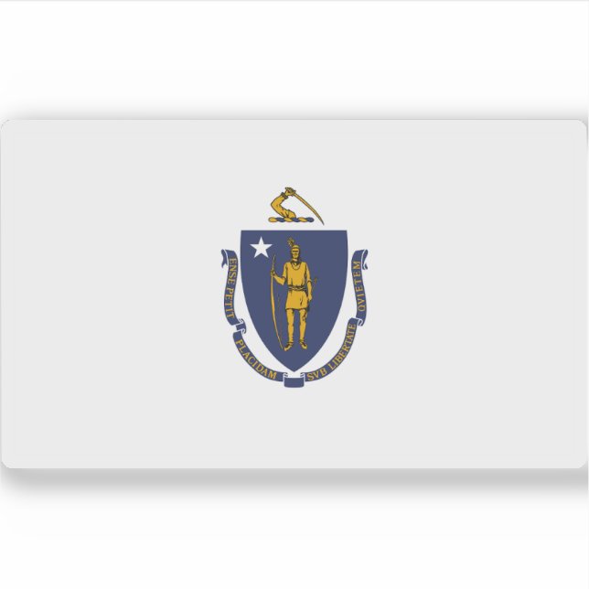 Sticker Drapeau du Massachusetts (Devant)