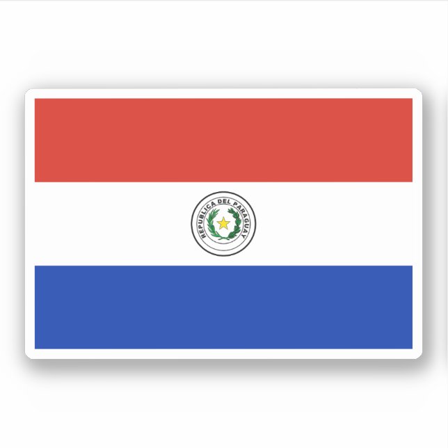 Sticker Drapeau du Paraguay (Devant)
