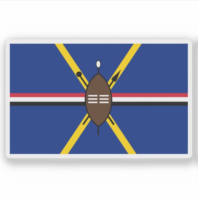 Sticker Drapeau du peuple de Matabele (Ndebele du Nord), Z (Devant)