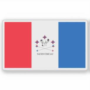 Sticker Drapeau du peuple Seri ou Comcaac, Mexique