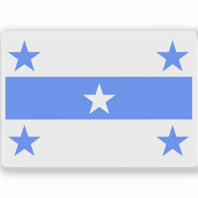 Sticker Drapeau du Royaume de Mangareva (1832-1843) (Devant)