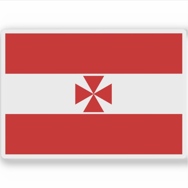 Sticker Drapeau du Royaume de Rimatara (1856-1891) (Devant)