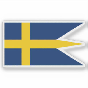 Sticker Drapeau du Royaume de Suède (Empire suédois)