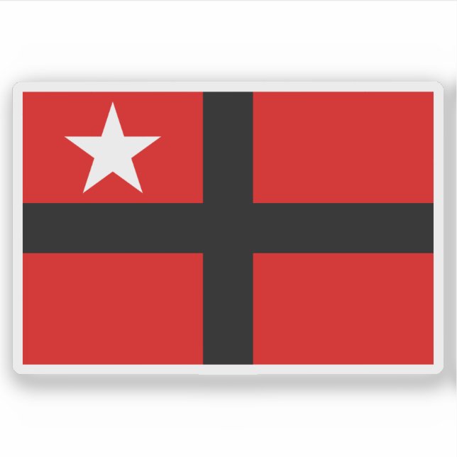 Sticker Drapeau du Royaume des Samoa (1886-1887) (Devant)