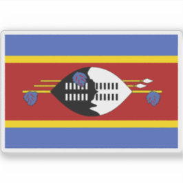 Sticker Drapeau du Royaume d'Eswatini