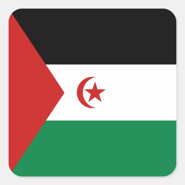 Sticker Drapeau du Sahara Occidental (Devant)