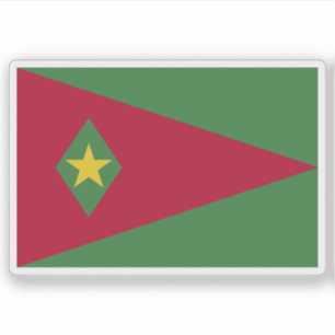Sticker Drapeau du Suriname (proposition 1)