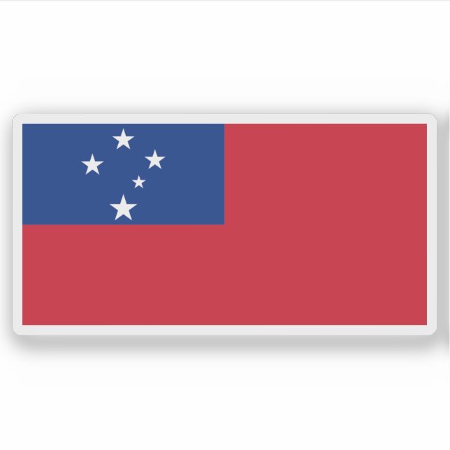 Sticker Drapeau du Territoire de la fiducie des Samoa occi (Devant)
