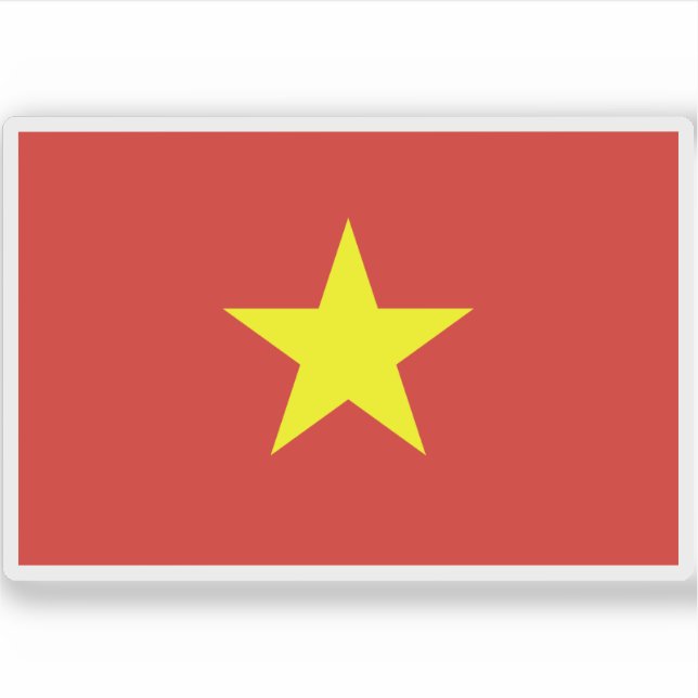 Sticker Drapeau du Vietnam (Devant)