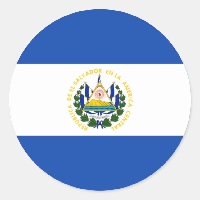 Sticker Drapeau El Salvador (Devant)