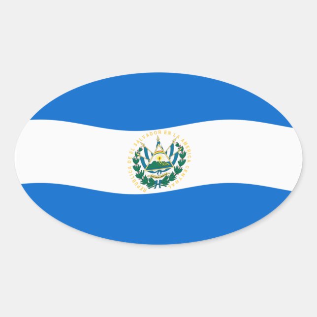 Sticker Drapeau El Salvador (Devant)