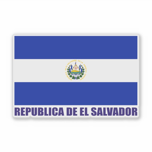 Sticker Drapeau El Salvador (Devant)