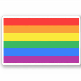 Sticker Drapeau Gay pride traditionnel