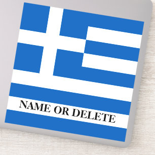 Sticker Drapeau grec personnalisé