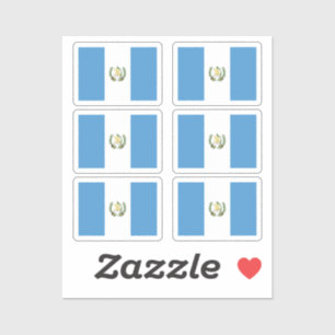 Sticker Drapeau Guatemala Collection pack de 6