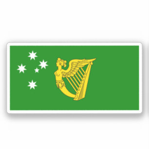 Sticker Drapeau irlandais australien