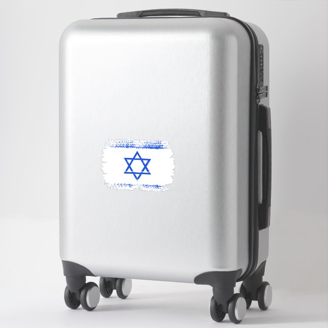 Sticker Drapeau israélien (Sur valise)